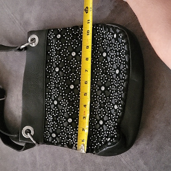 Rhinstone LaTique Cross Body Bag - Picture 5 of 6